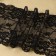 Lace elastic fabric, 195 mm × 2.7 ± 0.5 m, black color