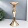 Summary Metal for 1 candle "elegant" gold 32x13x13 cm