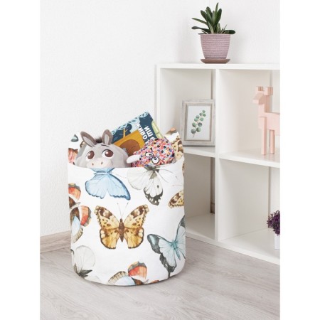 Basket for toys "Roy butterflies, size 35x35 cm
