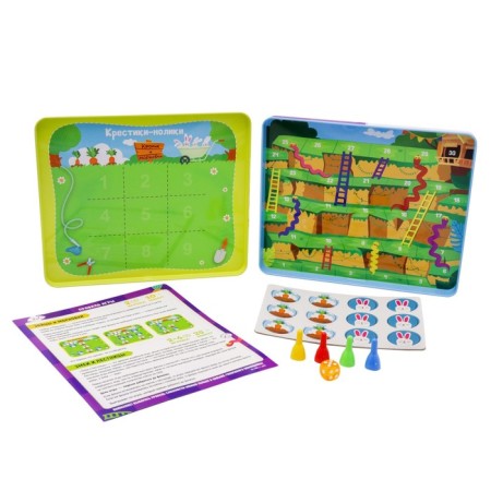 Magnetic Games Magneticus “Crosses-Nolics. Snakes and stairs "-3