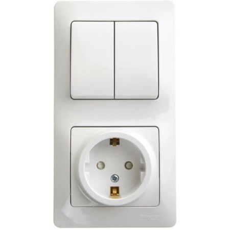 Block combined Gloss Sche GSL000174 Roset 2 keys, white color