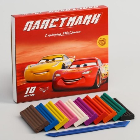 Plasticine 10 colors 150 g "Champion", cars-1