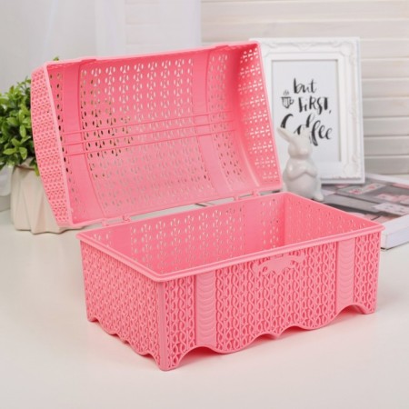 Container for storage with a lid "Knitting", 24 × 14 × 14 cm, color mix-1
