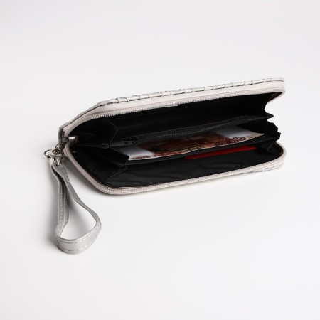 Women's wallet with lightning, silver color-3