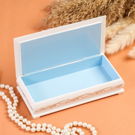 Casket - a bill "5000 rubles", white, 8.5 × 17 cm, lacquer miniature-1