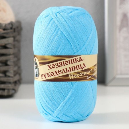 Yarn "Nominal supplement" 100% polypropylene 200m/50g set 3pcs - blue-1