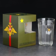 A glass 