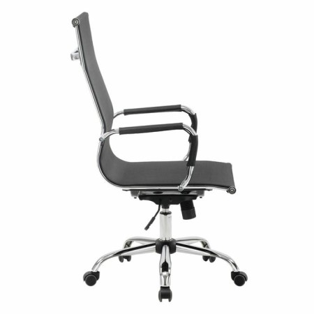Office armchair Brabix "Line EX-530", chrome, mesh, black, 531846-1