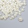 Beads for creativity plastic "Round. Cream" d = 3-8 mm, set 10 g