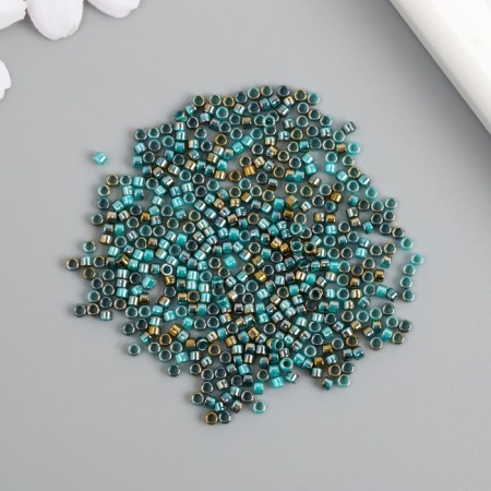 Glass beads 9/0 "cylinders. Sea wave" two -tone, 450 g does not fade-2
