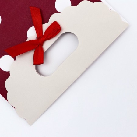 Gift box-package, packaging with a cut pen, "peas", 14 x 6 x 21 cm-2