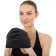 Bradex swimming cap, silicone, black