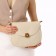 Women's bag on the Textura valve, medium size, dairy color