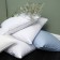 The pillow is high, size 50x70 cm, color mix