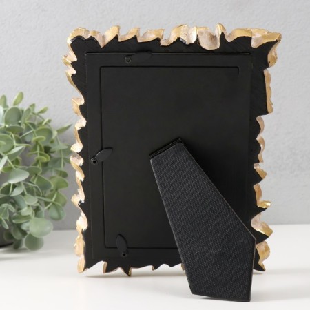 Polystone photo frame 10x15 cm "Pionovid roses" golden aged 16.6x2.9x21.3 cm-3