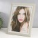 Photo frame plastic 20x25 cm "Weaving beige" Inner silver stroke 30x25 cm