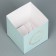 Gift box for flowers with PVC lid, packaging, Present, 12 x 12 x 12 cm