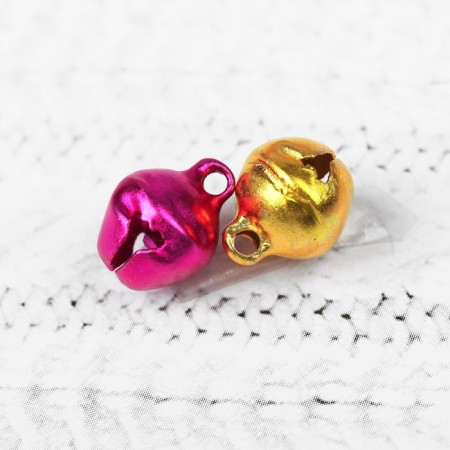 Bells for needlework, set of 20 pcs., Size 1 pc. - 0.8 cm, color mix-2