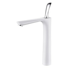 Смеситель для раковины D&K Venice Baciano DA1032056, однорычажный, высокий излив, белый/хром   56651