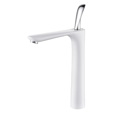 D&K Venice Baciano DA1032056 sink mixer, single -legged, high spout, white/chrome 566551