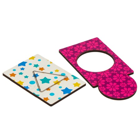 Wooden cards "Figures" set of 15 cards: 5.5 x 8.3 cm-8