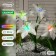 Garden lamp on the sunny battery "Lily White", 80 cm, 4 LED, glow of multi (RGB)