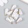 Decor for creativity plastic "Pearl with a loop" set 10 pcs 1.6x0.8x0.8 cm
