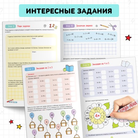 The book is a reusable simulator. Multiplication table ”, 16 p.-3