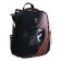 School backpack 38 x 30 x 16 cm, ergonomic back, Stavia "Super Car", black/orange