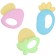 A set of silicone teeters to the “baby”, with a rattle, 3 pcs, I crush me