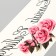 Tattoo on the chest/back color/black "Lace/Flowers" mix 34x12 cm