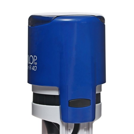 Equipment for round printing automatic Colop Printer R40, diameter 41.5 mm, with a lid, cobalt body-4