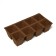 Peat cassette, 8 cells of 250 ml, 7 × 7 cm