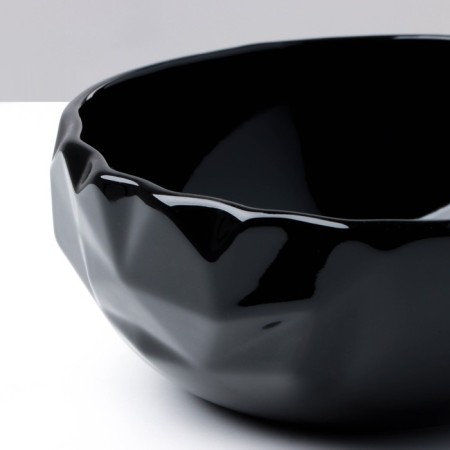 Ceramic Salamic “Obsidian”, 16.5 x 7 cm, 900 ml, black color-3