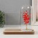 Photo frame wood 9x13 cm with backlight "Red tree" from batteries 2hlr1130 19x9x18.5 cm