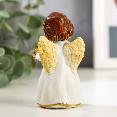 Polystone souvenir "Angel in a dress, with violin/mandolina" mix 8x3.8x3.6 cm-3