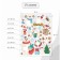 New Year sticker interior color "white bears" 30x40 cm