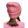 Hat for girls, size 51-52, pink color