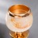 Summary Metal for 1 candle "Embossed geometric pattern" gold 28x11x11 cm