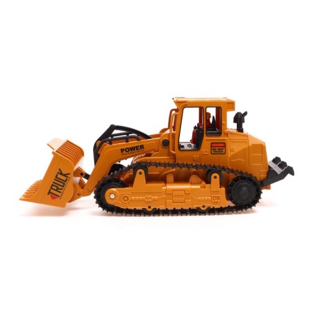 Radio -controlled bulldozer "Stroykhnika", a movable bucket, works from the battery-1