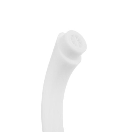 Tap for one water Zein Z2019, round handle, plastic, high R-shaped spout, white-3