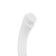 Tap for one water Zein Z2019, round handle, plastic, high R-shaped spout, white