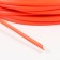 Smooth artificial rattan 7 mm 100 m half a pipe (orange)