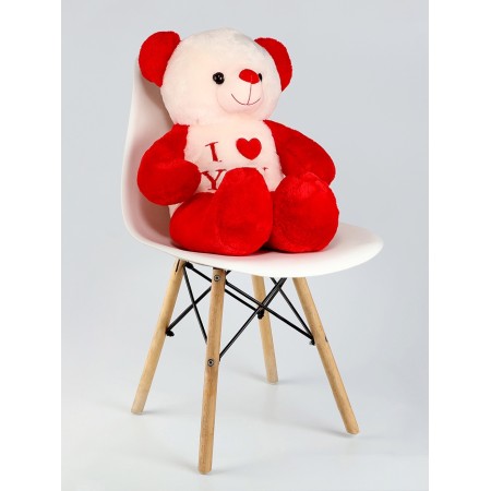 Soft toy "Bear. I love you ", 75 cm, red color-3