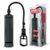 Pump for a penis jaga jaga, vacuum, ABS plastic, piston, 23 cm, black
