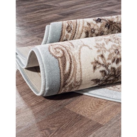 Oval Merinos Valencia Deluxe carpet, size 250x350 cm, color L.Blue-brown-2