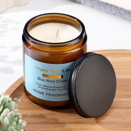 Aromatic candle in the jar "Blue bells", 7x9 cm-1