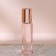Window bottle for perfume, with a metal roller, 10 ml, pink/pink gold color