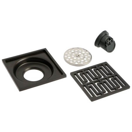 Zein gap, 100x100 mm, vertical, d = 32 mm, stainless steel, gray-6