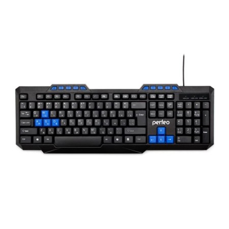 PERFEO COMMANDER keyboard, wired, membrane, 112 keys, USB, black